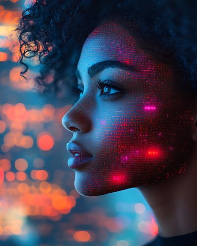 ai-cyber-security-threat-illustration-black-african-american-female-it-specialist-analyzing-data